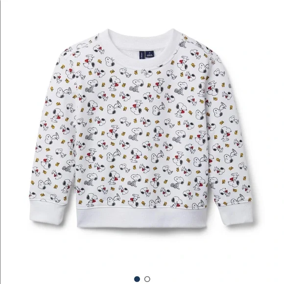 NWT Janie and Jack Peanuts Collaboration Snoopy Sweatshirt - Picture 1 of 3